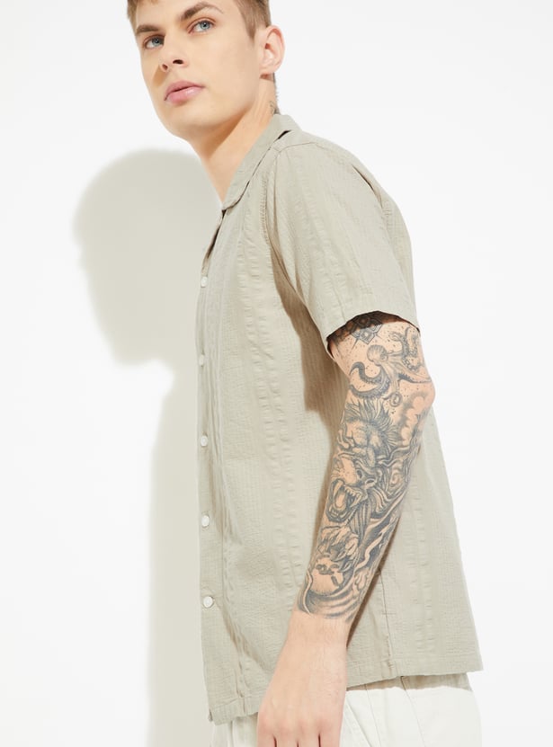 URB_N Men Textured Shirt