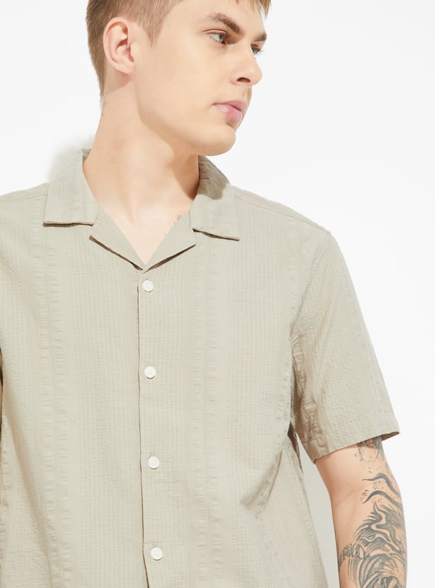 URB_N Men Textured Shirt