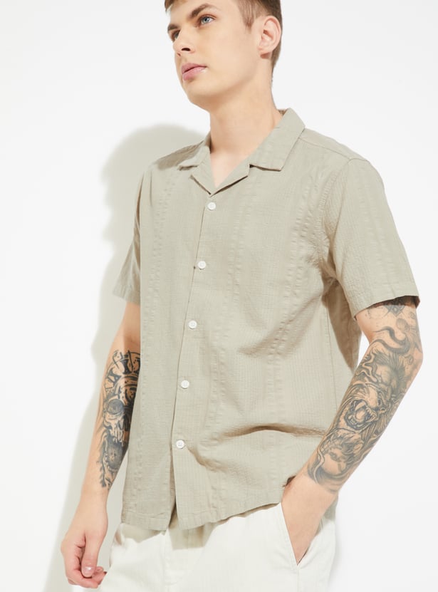 URB_N Men Textured Shirt
