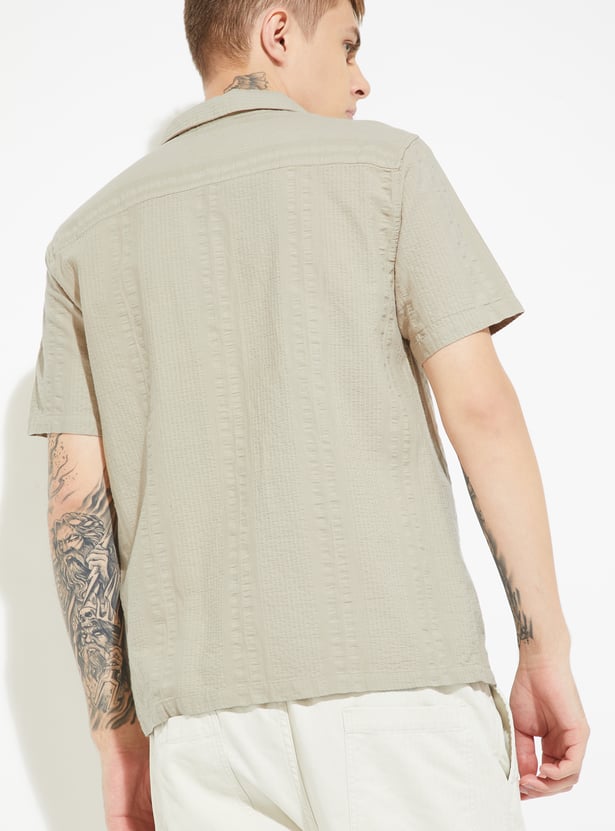 URB_N Men Textured Shirt