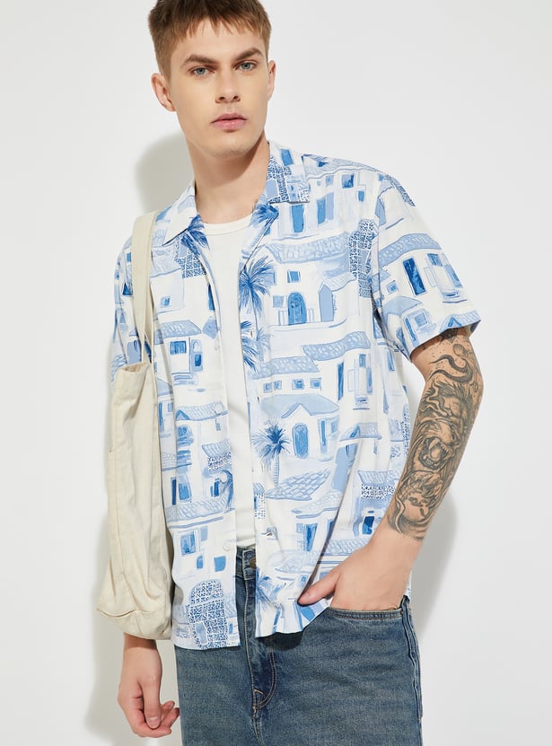 URB_N Men Printed Resort Shirt