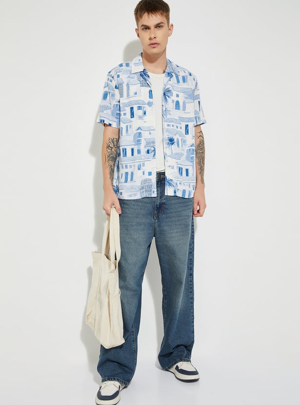 URB_N Men Printed Resort Shirt