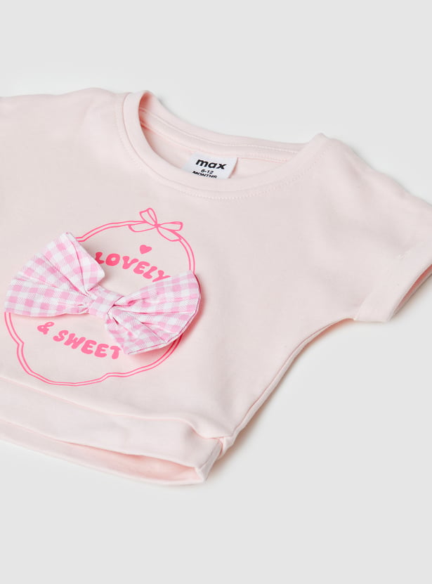 Girls Embroidered Shorts Set
