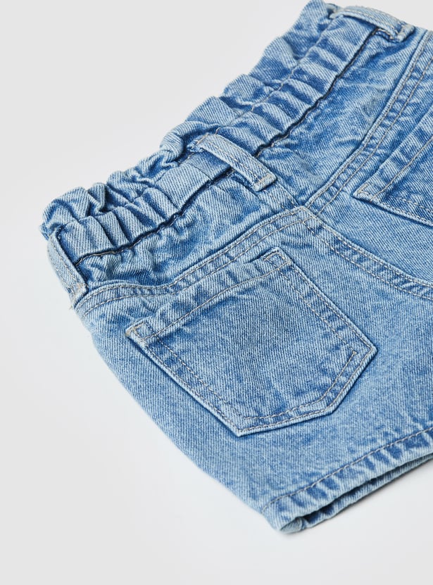 Girls Embroidered Shorts Set