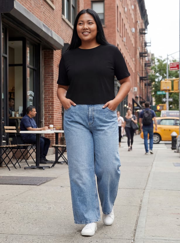 Women Textured T-shirt