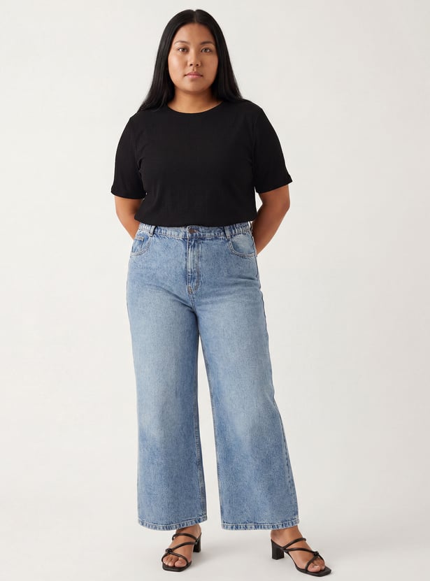 Women Textured T-shirt