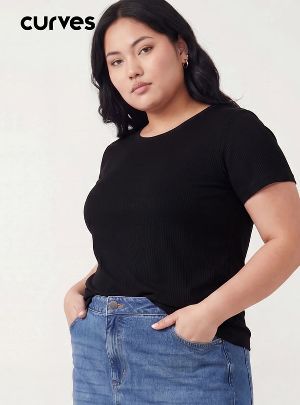 Women Ribbed T-shirt