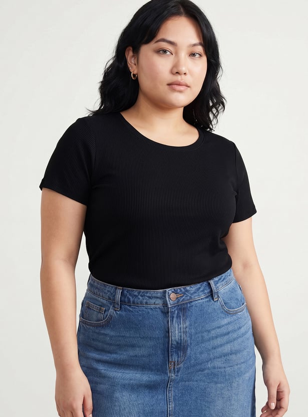Women Ribbed T-shirt