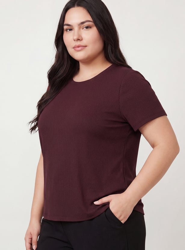 Women Ribbed T-shirt