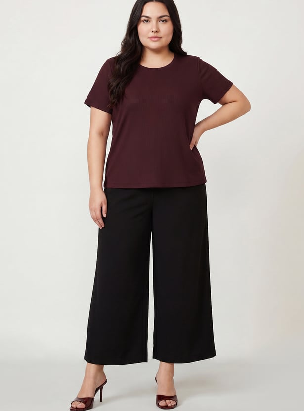 Women Ribbed T-shirt