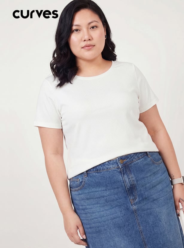 Women Ribbed T-shirt