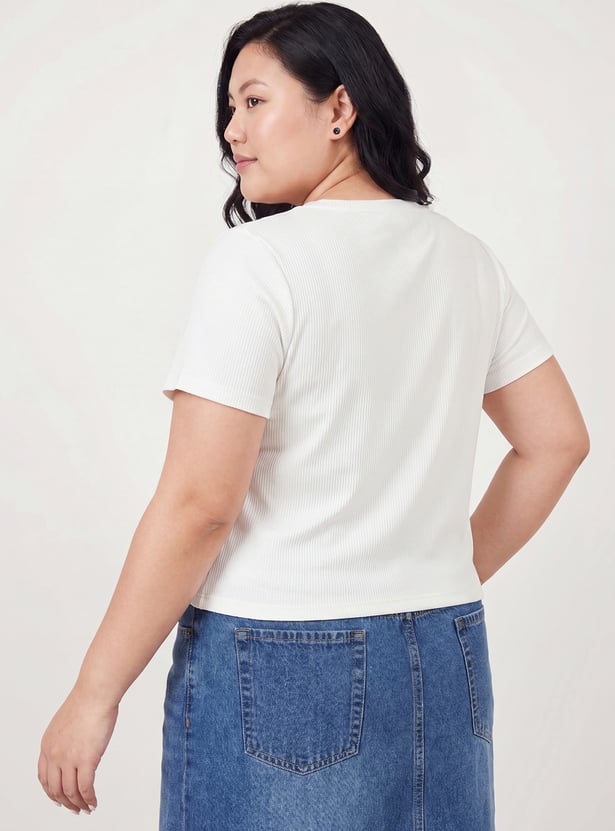 Women Ribbed T-shirt