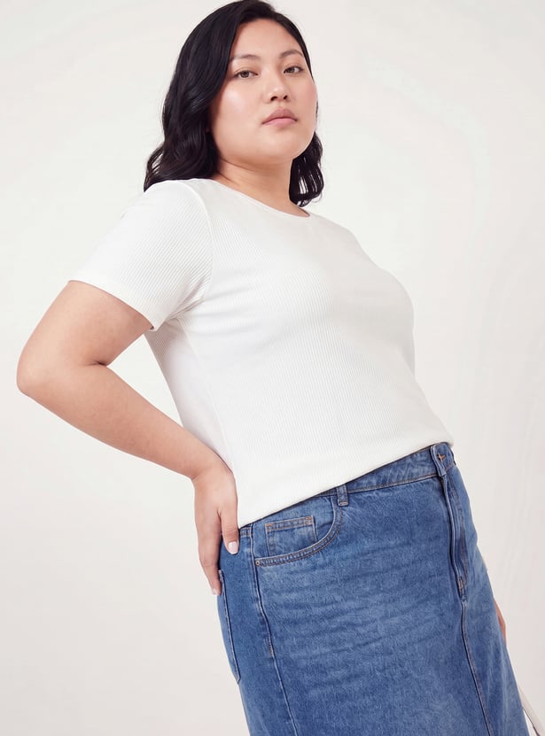 Women Ribbed T-shirt