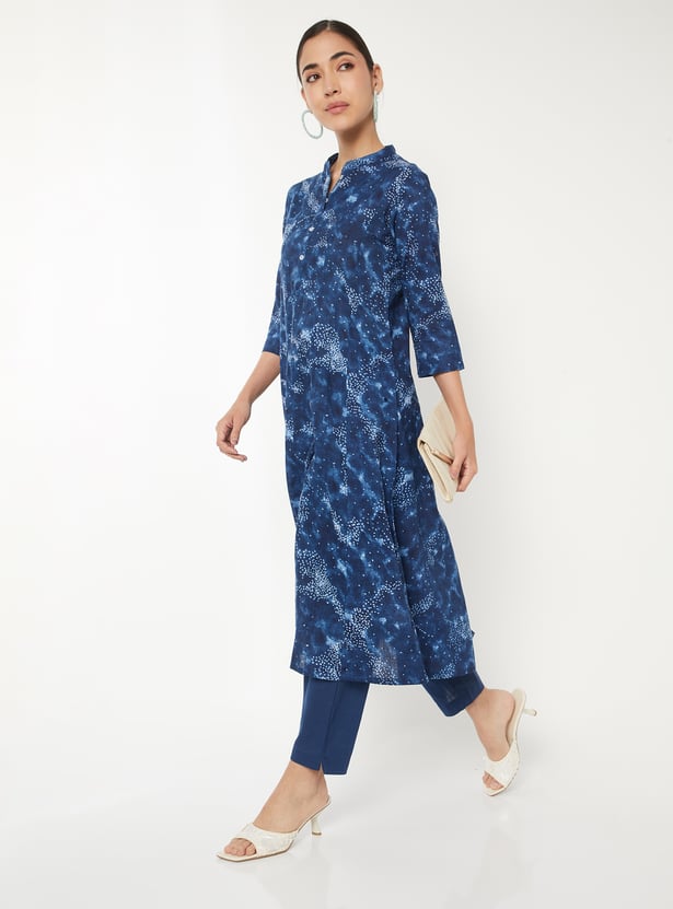 Women Printed A-Line Kurta Set