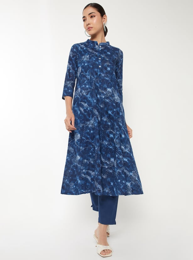 Women Printed A-Line Kurta Set