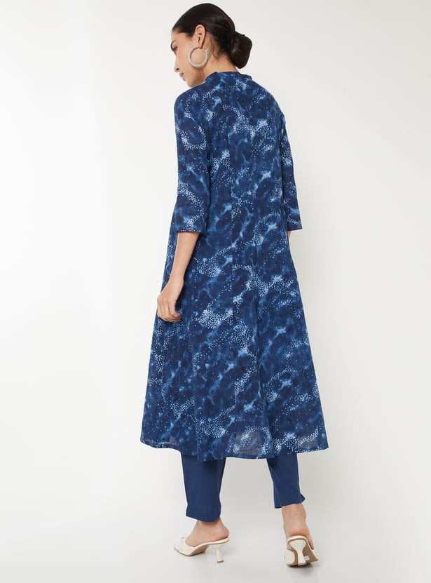 Women Printed A-Line Kurta Set