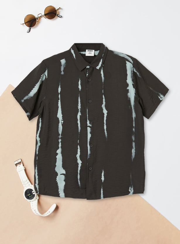 Boys Printed Regular Fit Shirt