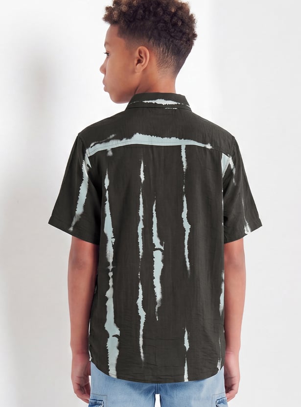 Boys Printed Regular Fit Shirt