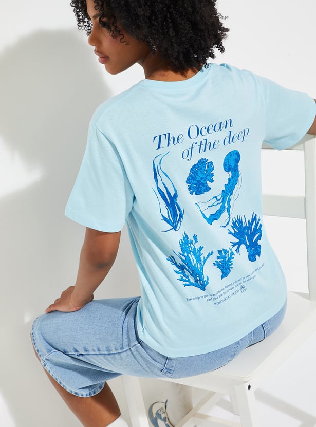 URB_N Women Printed Relaxed Fit T-shirt