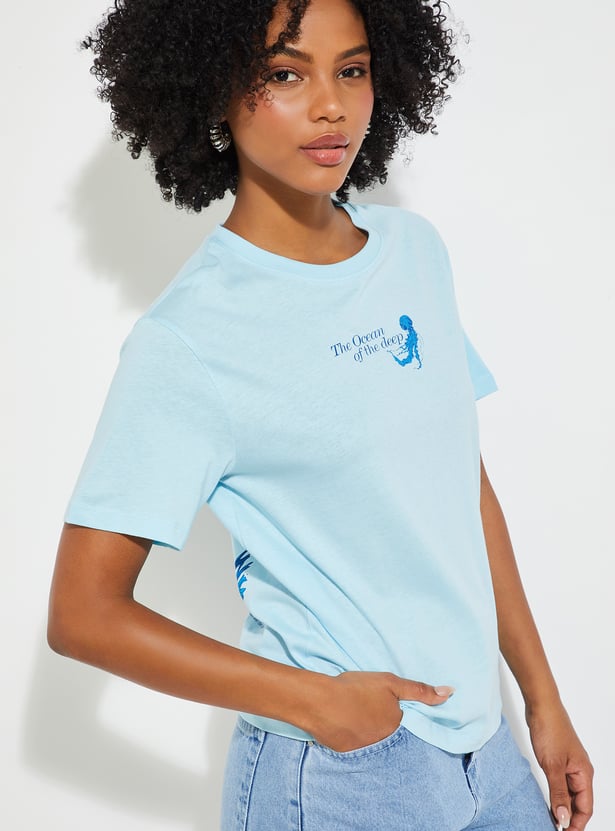 URB_N Women Printed Relaxed Fit T-shirt