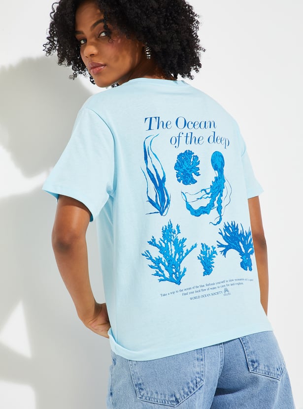 URB_N Women Printed Relaxed Fit T-shirt