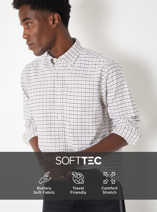 Men Checked Regular Fit Shirt