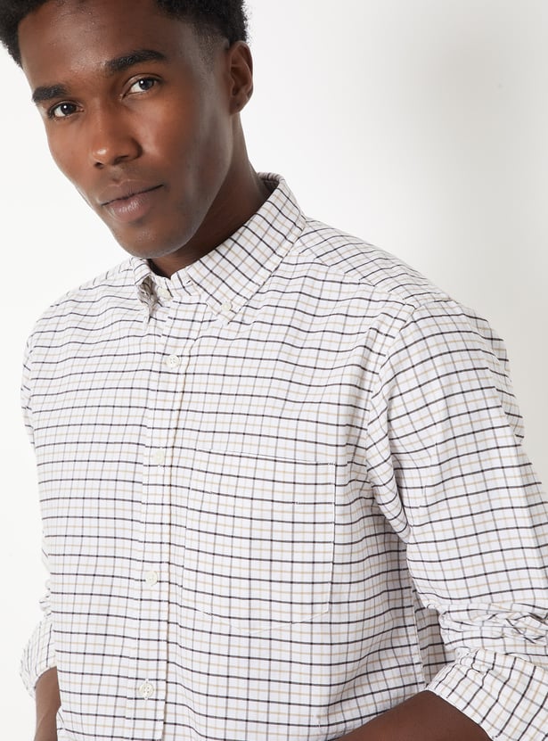 Men Checked Regular Fit Shirt