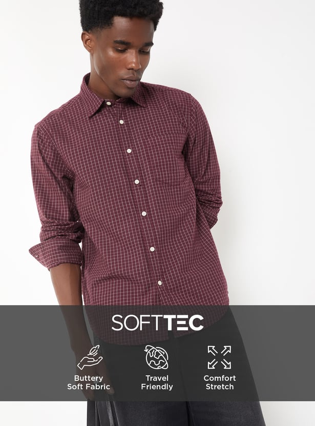 Men Checked Regular Fit Shirt