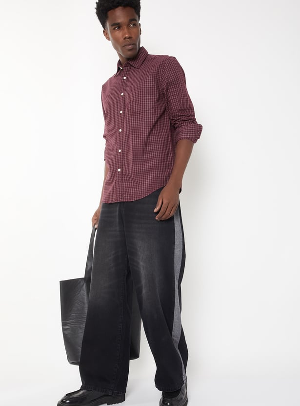 Men Checked Regular Fit Shirt