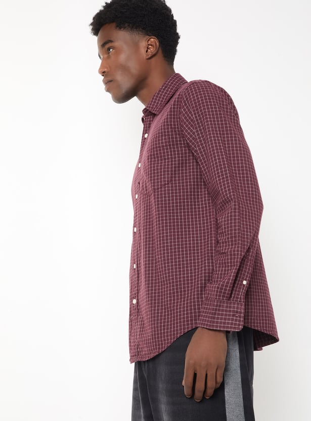 Men Checked Regular Fit Shirt