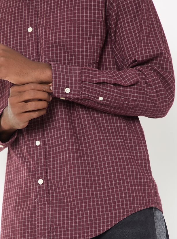Men Checked Regular Fit Shirt