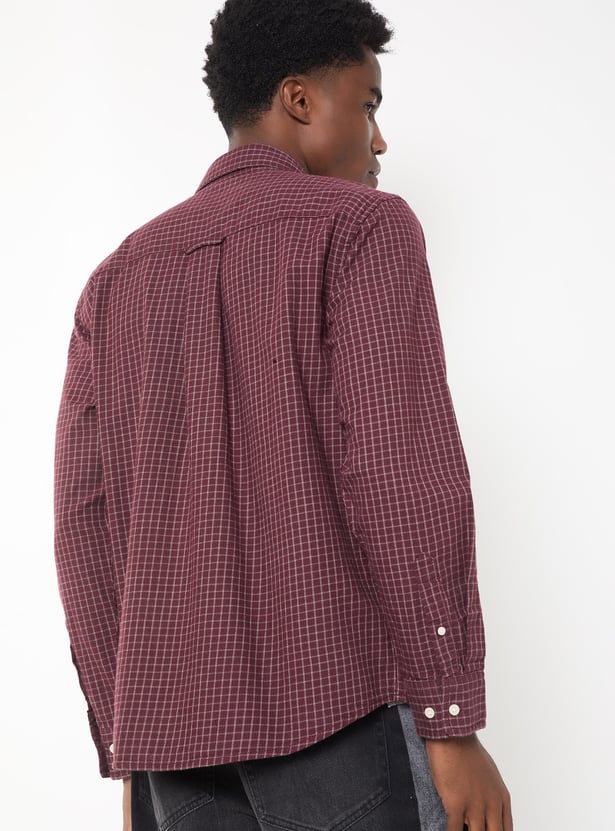 Men Checked Regular Fit Shirt