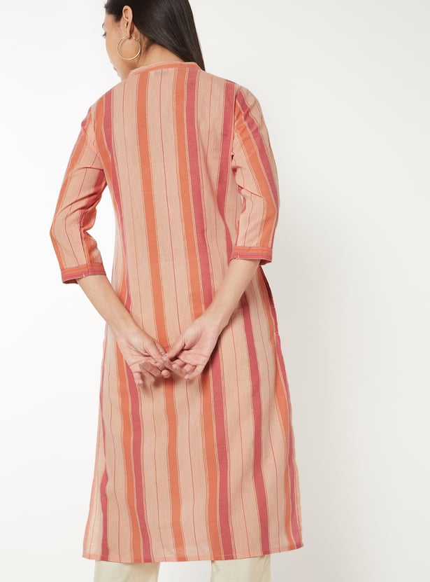 Women Striped Straight Kurta