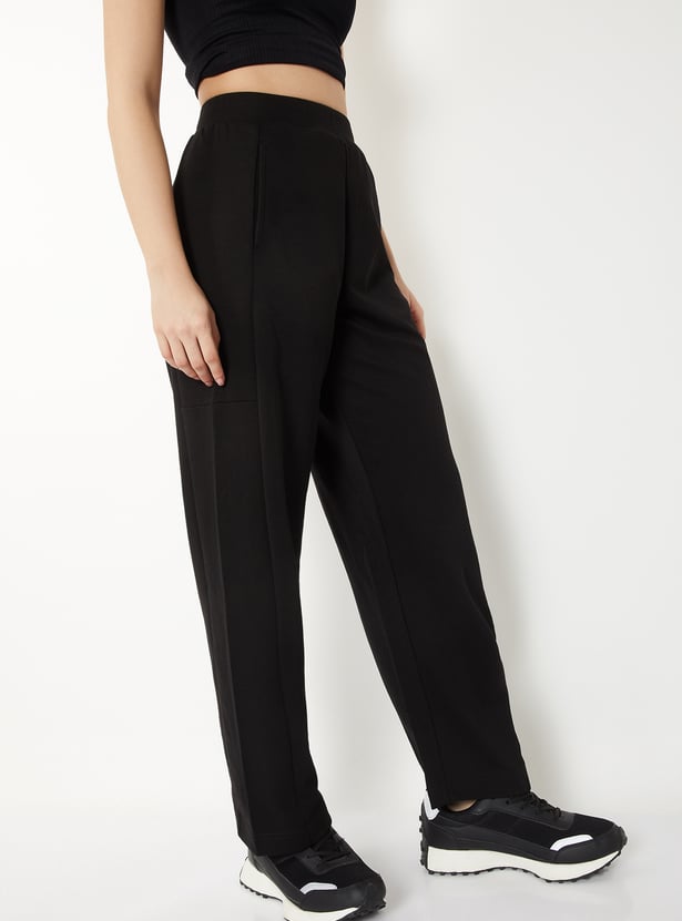 Women Solid Track Pants