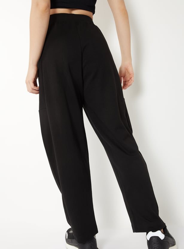 Women Solid Track Pants