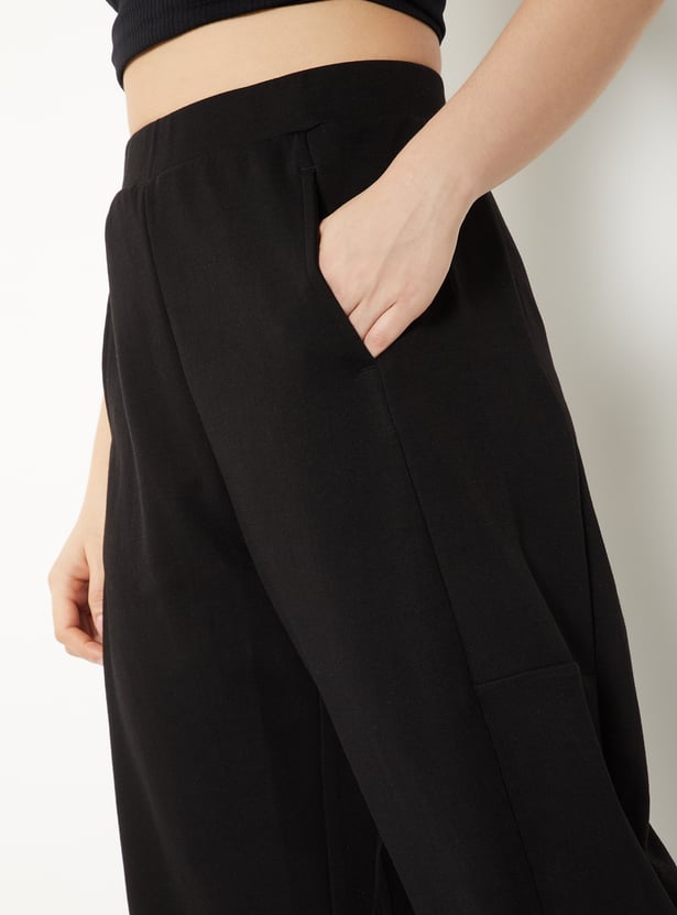 Women Solid Track Pants