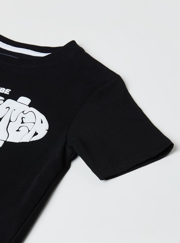 Boys Puff Printed T-shirt