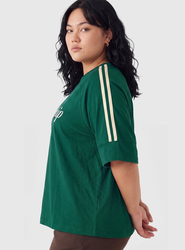 Women Printed Boxy T-shirt