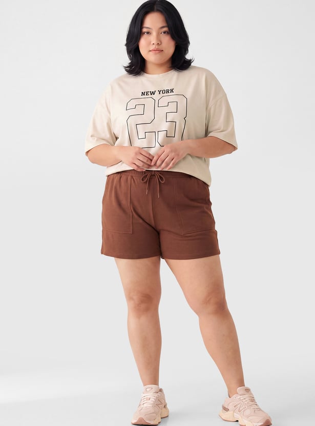 Women Printed Boxy T-shirt
