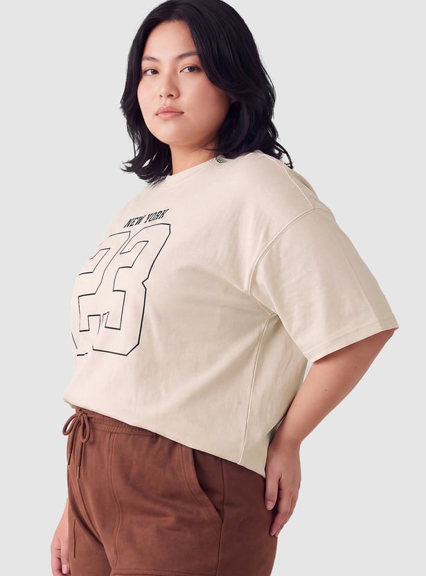 Women Printed Boxy T-shirt