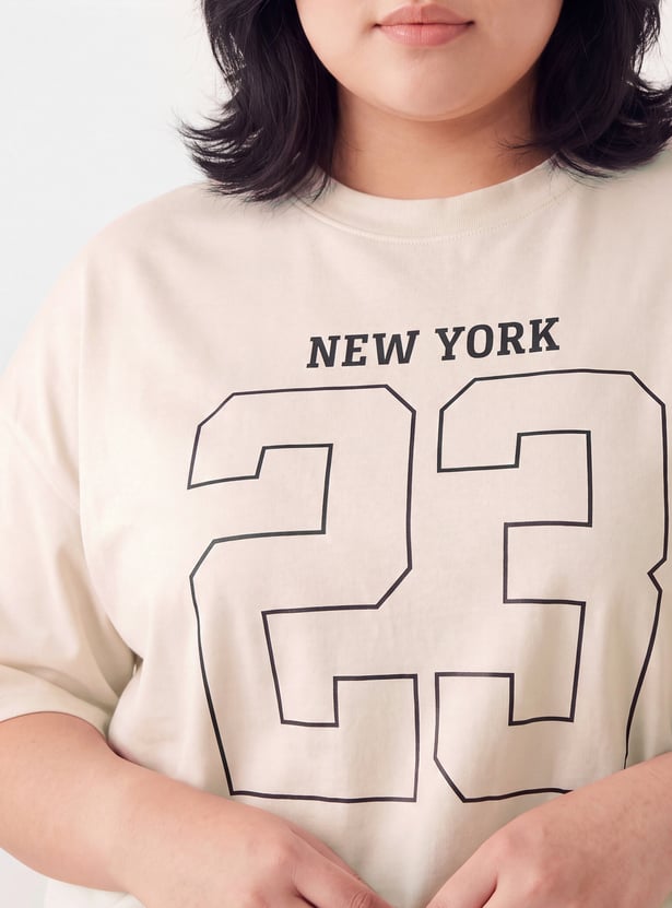 Women Printed Boxy T-shirt