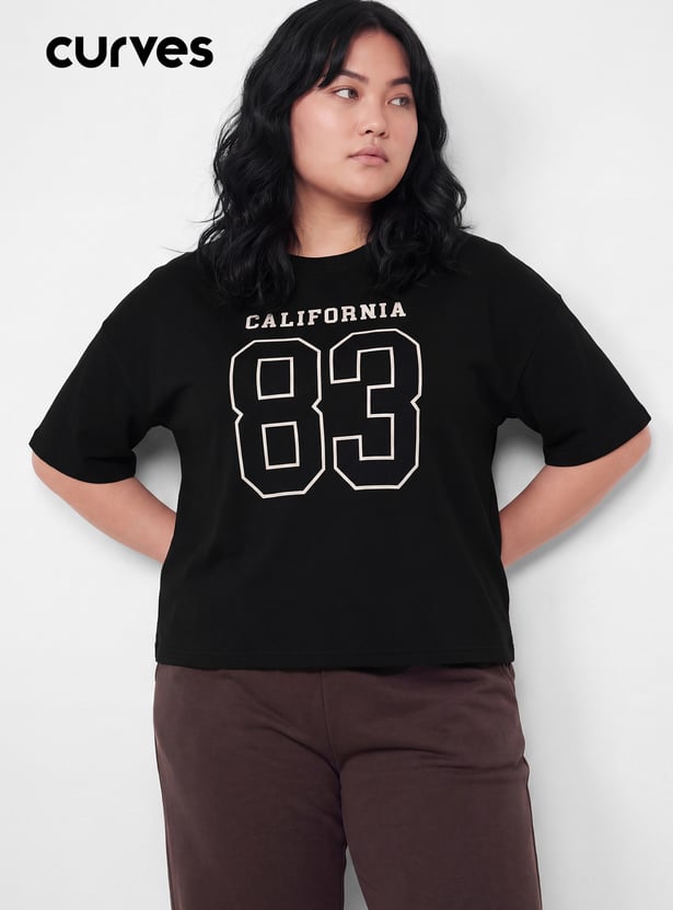 Women Printed Boxy T-shirt