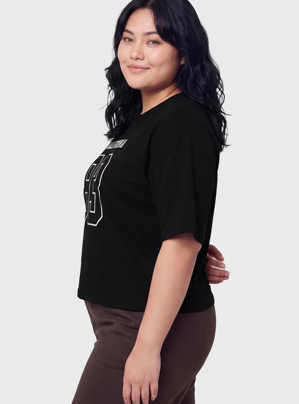 Women Printed Boxy T-shirt