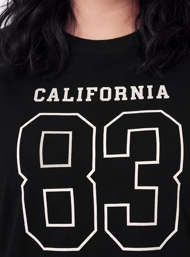 Women Printed Boxy T-shirt