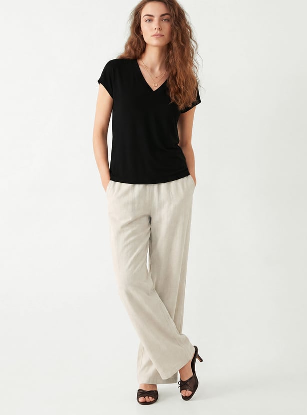 Women Solid T-shirt