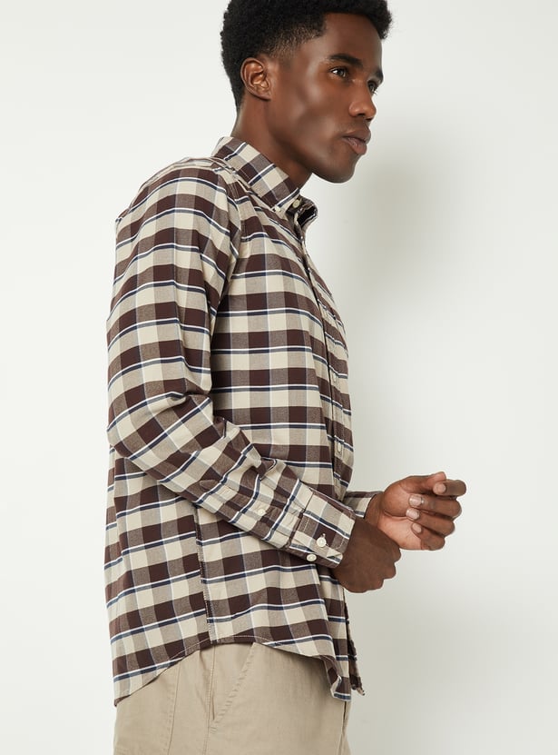 Men Checked Regular Fit Shirt