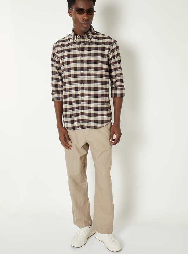 Men Checked Regular Fit Shirt