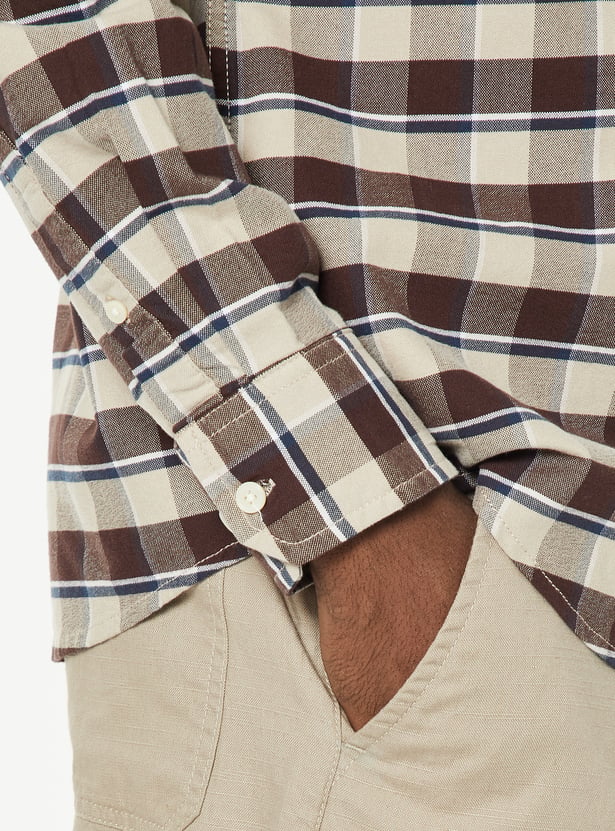 Men Checked Regular Fit Shirt
