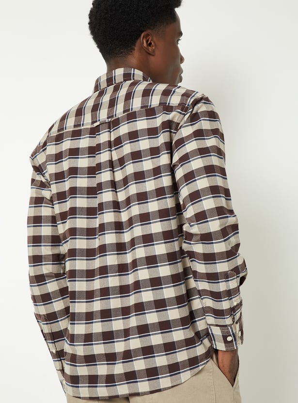 Men Checked Regular Fit Shirt