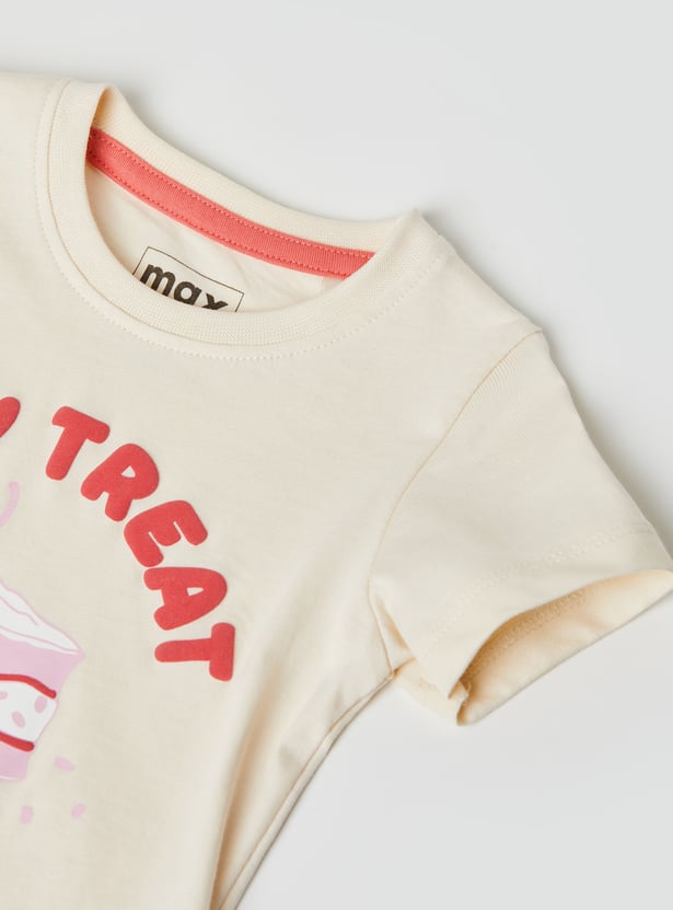 Girls Printed T-shirts - Pack of 3